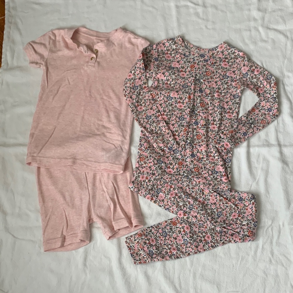 GAP 2 sets Pink and Floral Kids Pajama Set
